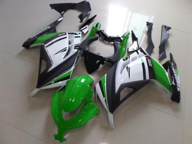 Carenados Moto ZX 300R 13-16 - Verde Negro & Blanco