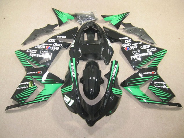 Carenados Moto ZX10R 03-05 - Negro Verde C-Shock Monster Carenados Moto ZX10R 03-05 - Negro Verde C-Shock Monster