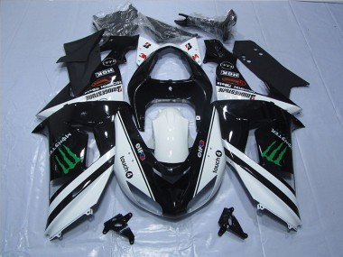 Carenados Moto ZX10R 06-07 - Negro Blanco Touch4 Monster