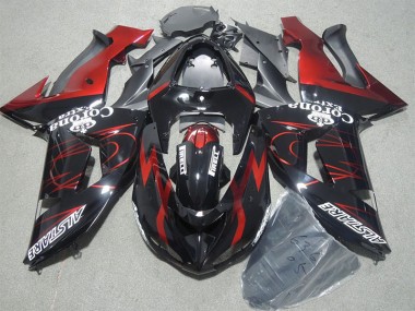 Carenados Moto ZX10R 06-07 - Negro Rojo Corona Extra