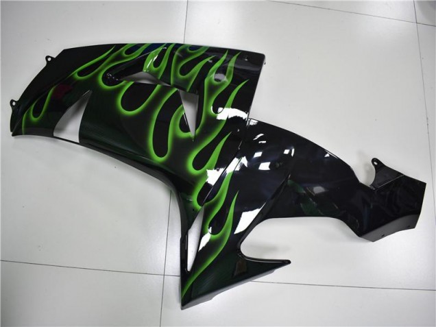 Carenados Moto ZX10R 06-07 - Negro Verde Llama Carenados Moto ZX10R 06-07 - Negro Verde Llama