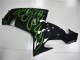 Carenados Moto ZX10R 06-07 - Negro Verde Llama Carenados Moto ZX10R 06-07 - Negro Verde Llama