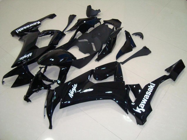 Carenados Moto ZX10R 08-10 - Brillante Negro con Blanco Pegatinas Carenados Moto ZX10R 08-10 - Brillante Negro con Blanco Pegatinas