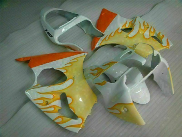 Carenados Moto ZX6R 00-02 - Blanco Amarillo Llama Carenados Moto ZX6R 00-02 - Blanco Amarillo Llama