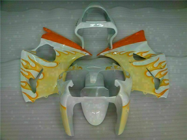 Carenados Moto ZX6R 00-02 - Blanco Amarillo Llama Carenados Moto ZX6R 00-02 - Blanco Amarillo Llama