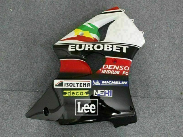 Carenados Moto ZX6R 00-02 - Negro Blanco Eurobet Carenados Moto ZX6R 00-02 - Negro Blanco Eurobet
