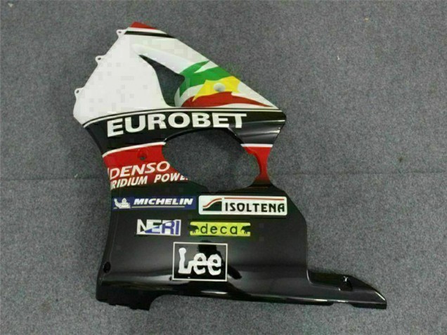 Carenados Moto ZX6R 00-02 - Negro Blanco Eurobet Carenados Moto ZX6R 00-02 - Negro Blanco Eurobet