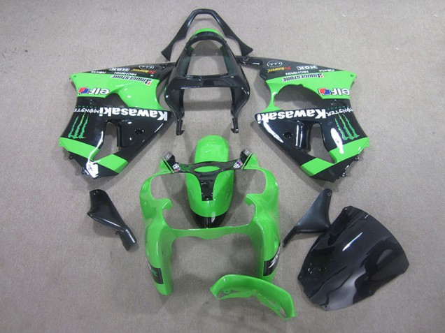 Carenados Moto ZX6R 00-02 - Negro Verde Monster Carenados Moto ZX6R 00-02 - Negro Verde Monster