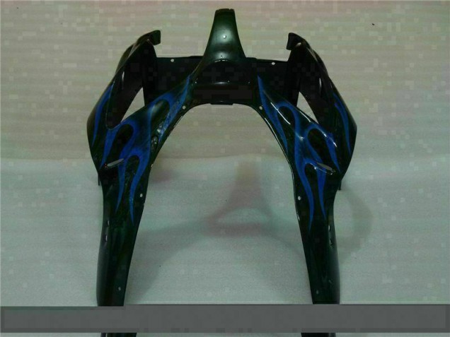 Carenados Moto ZX6R 00-02 - Negro con Azul Llama Carenados Moto ZX6R 00-02 - Negro con Azul Llama