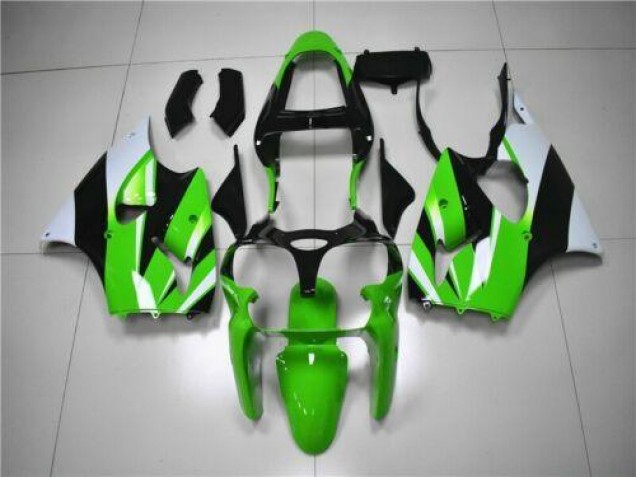 Carenados Moto ZX6R 00-02 - Verde Blanco Negro Carenados Moto ZX6R 00-02 - Verde Blanco Negro