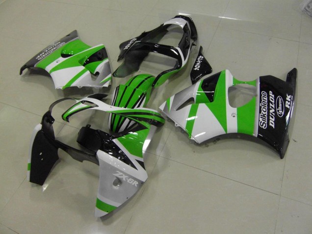 Carenados Moto ZX6R 00-02 - Verde Blanco Raya