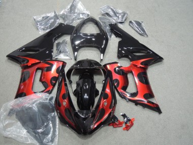 Carenados Moto ZX6R 05-06 - Negro Rojo