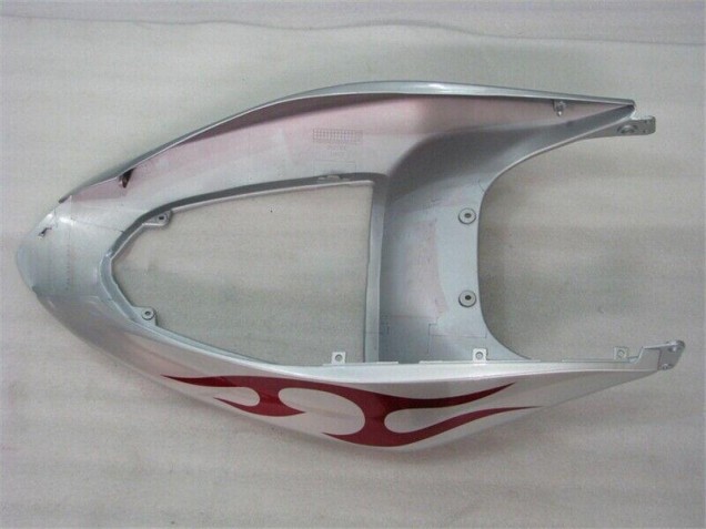 Carenados Moto ZX6R 05-06 - Plata Rojo Llamas Carenados Moto ZX6R 05-06 - Plata Rojo Llamas