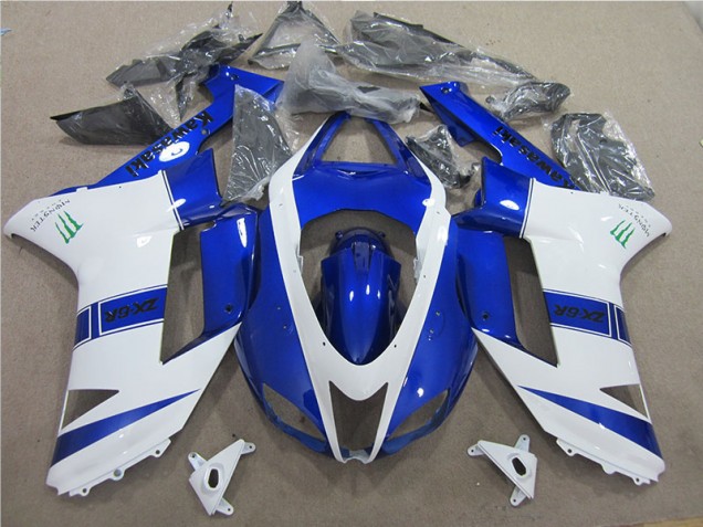 Carenados Moto ZX6R 07-08 - Azul Blanco Monster Carenados Moto ZX6R 07-08 - Azul Blanco Monster