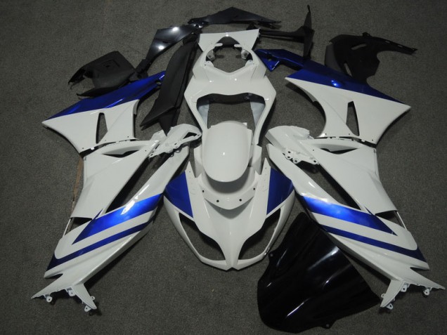 Carenados Moto ZX6R 09-12 - Blanco Azul Carenados Moto ZX6R 09-12 - Blanco Azul