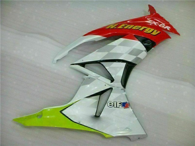 Carenados Moto ZX6R 09-12 - Blanco Rojo H. Energy Carenados Moto ZX6R 09-12 - Blanco Rojo H. Energy