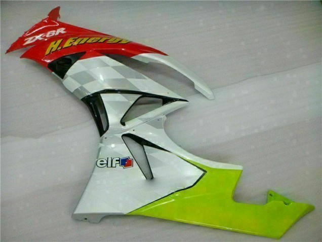 Carenados Moto ZX6R 09-12 - Blanco Rojo H. Energy Carenados Moto ZX6R 09-12 - Blanco Rojo H. Energy