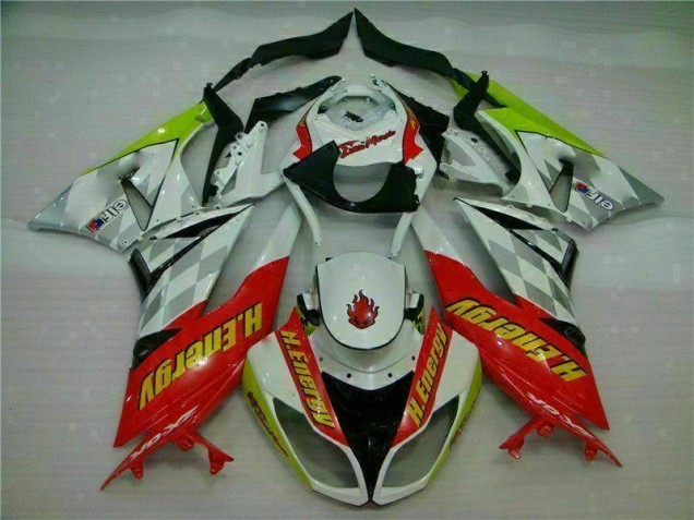 Carenados Moto ZX6R 09-12 - Blanco Rojo H. Energy Carenados Moto ZX6R 09-12 - Blanco Rojo H. Energy
