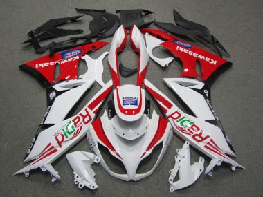 Carenados Moto ZX6R 09-12 - Blanco Rojo Rapid