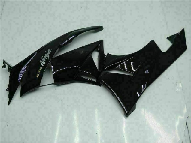 Carenados Moto ZX6R 09-12 - Negro Blanco Ninja 636 Carenados Moto ZX6R 09-12 - Negro Blanco Ninja 636