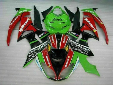 Carenados Moto ZX6R 09-12 - Negro Rojo Verde Motocard