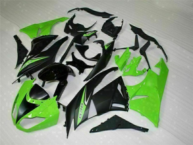 Carenados Moto ZX6R 09-12 - Negro Verde 636 Carenados Moto ZX6R 09-12 - Negro Verde 636