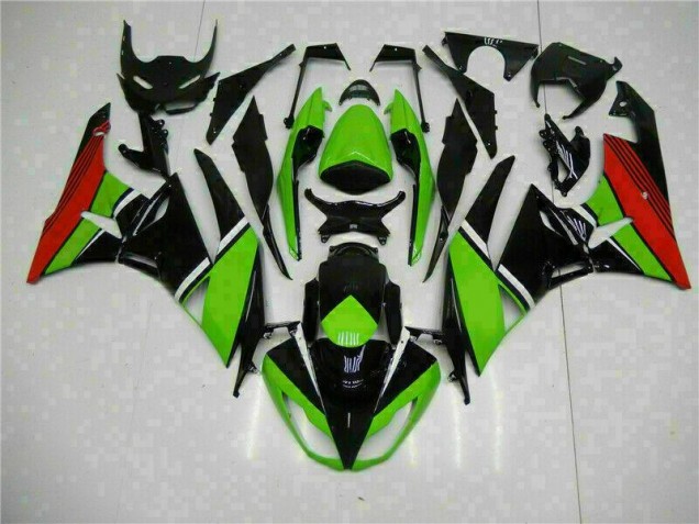 Carenados Moto ZX6R 09-12 - Negro Verde Roja Carenados Moto ZX6R 09-12 - Negro Verde Roja