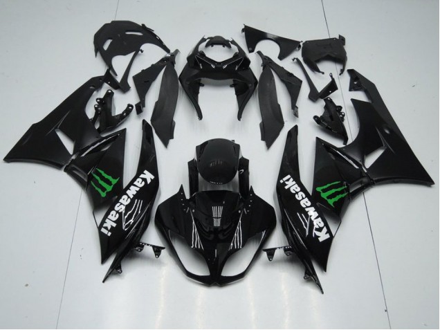 Carenados Moto ZX6R 09-12 - Negro con Monster Carenados Moto ZX6R 09-12 - Negro con Monster