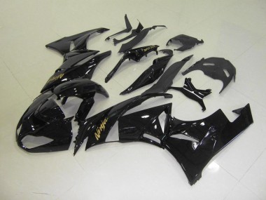 Carenados Moto ZX6R 09-12 - Negro con Oro Pegatinas