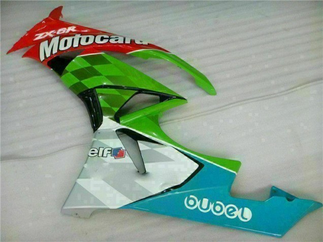 Carenados Moto ZX6R 09-12 - Rojo Verde Motocard Carenados Moto ZX6R 09-12 - Rojo Verde Motocard