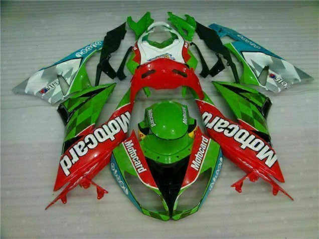 Carenados Moto ZX6R 09-12 - Rojo Verde Motocard Carenados Moto ZX6R 09-12 - Rojo Verde Motocard