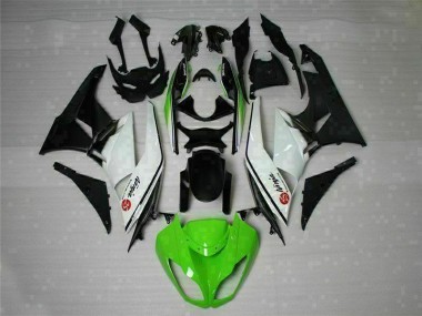 Carenados Moto ZX6R 09-12 - Verde Negro Blanco 25