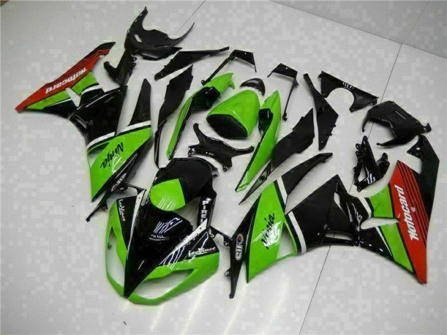 Carenados Moto ZX6R 09-12 - Verde Negro Rojo