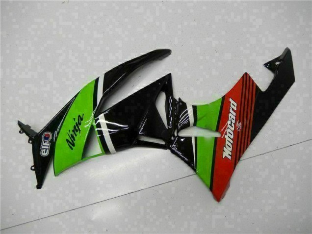 Carenados Moto ZX6R 09-12 - Verde Negro Rojo
