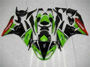 Carenados Moto ZX6R 09-12 - Verde Negro Rojo
