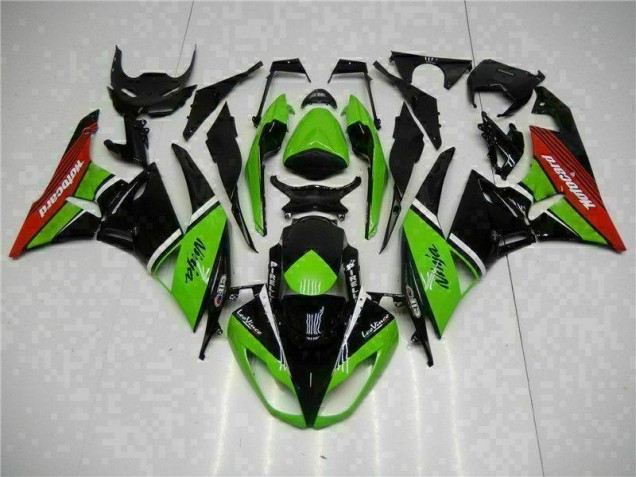 Carenados Moto ZX6R 09-12 - Verde Negro Rojo