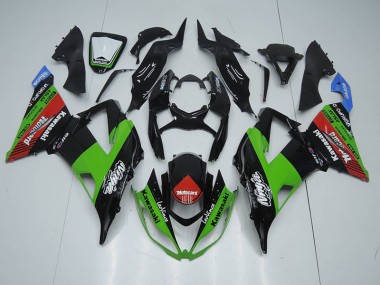 Carenados Moto ZX6R 13-18 - Negro Verde Roja Motocard