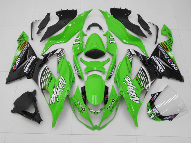 Carenados Moto ZX6R 13-18 - Verde Negro 11 Carenados Moto ZX6R 13-18 - Verde Negro 11