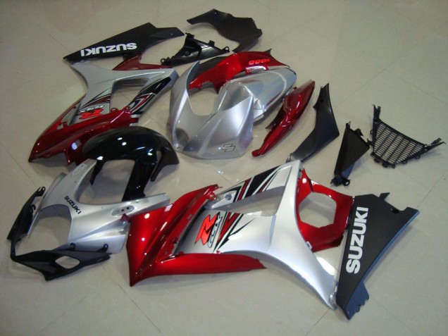 Carenado & Plástico Moto GSXR 1000 K7 07-08 - Rojo Negro Plata Carenado & Plástico Moto GSXR 1000 K7 07-08 - Rojo Negro Plata