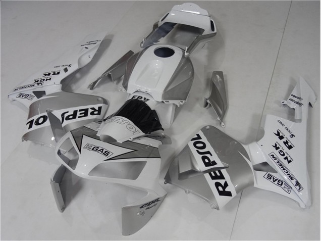 Carenados Moto CBR 600 RR 03-04 - Plata Blanco Negro Repsol Carenados Moto CBR 600 RR 03-04 - Plata Blanco Negro Repsol