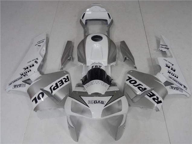 Carenados Moto CBR 600 RR 03-04 - Plata Blanco Negro Repsol Carenados Moto CBR 600 RR 03-04 - Plata Blanco Negro Repsol