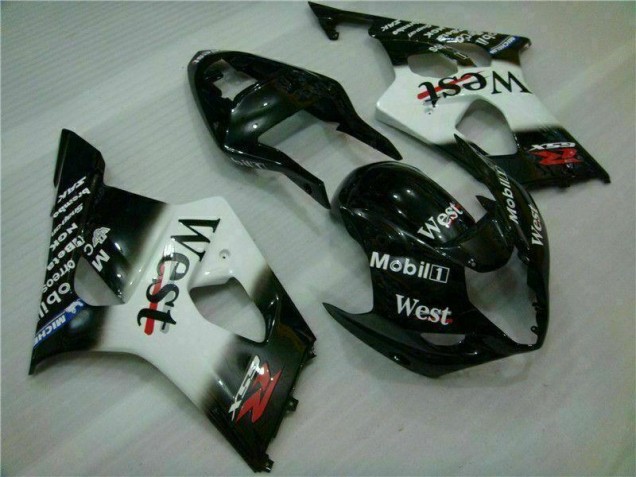 Carrocería Motocicletas GSXR 1000 K3 03-04 - Blanco Negro
