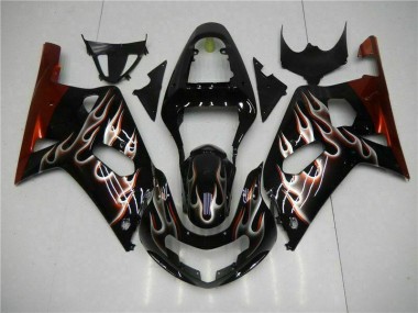 Carrocería Motocicletas GSXR 600 / 750 K1 K2 K3 01-03 - Negro