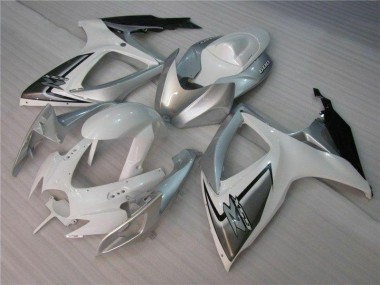 Carrocería Motocicletas GSXR 600 / 750 K6 06-07 - Blanco Plata
