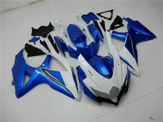 Carrocería Motocicletas GSXR 600 / 750 K8 08-10 - Azul Blanco Carrocería Motocicletas GSXR 600 / 750 K8 08-10 - Azul Blanco