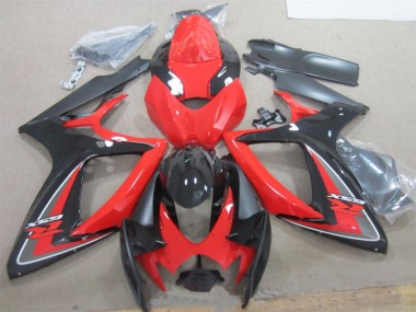 Carrocería Motocicletas GSXR 600 K6 06-07 - Negro Rojo