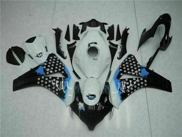 Inyección Kit Carenados Moto CBR 1000 RR 08-11 - Blanco Negro Inyección Kit Carenados Moto CBR 1000 RR 08-11 - Blanco Negro