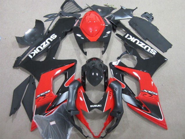 Inyección Kit Carenados Moto GSXR 1000 K5 05-06 - Negro Rojo Inyección Kit Carenados Moto GSXR 1000 K5 05-06 - Negro Rojo
