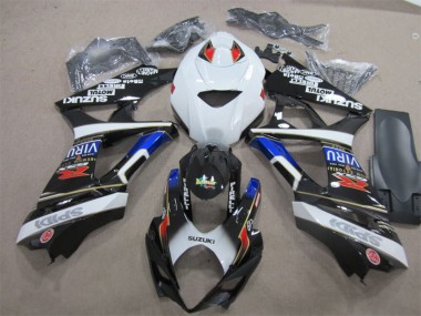 Inyección Kit Carenados Moto GSXR 1000 K7 07-08 - Negro Blanco Azul