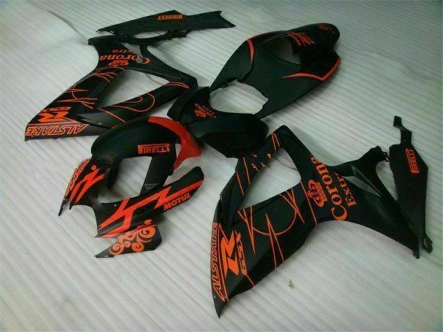 Inyección Kit Carenados Moto GSXR 600 / 750 K6 06-07 - Negro Inyección Kit Carenados Moto GSXR 600 / 750 K6 06-07 - Negro